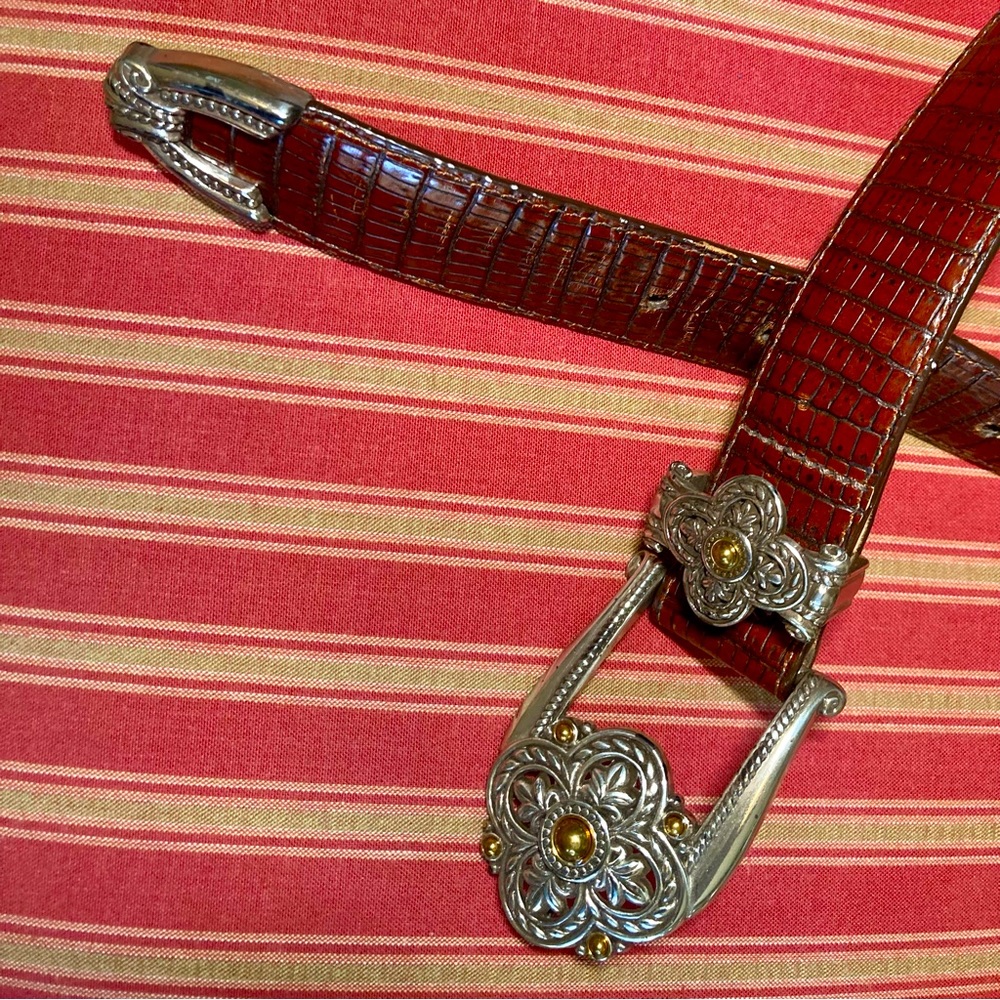 Fantastically Beautiful Vintage Brighton Belt SZ ML - Picture 2 of 10